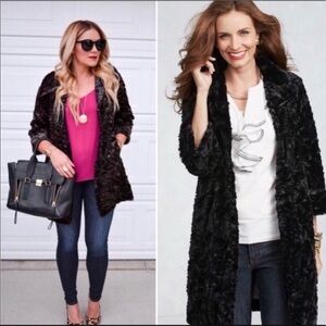 CABI #459 Faux Fur Cocktail Jacket Limited Edition Soft & Lightweight Size S